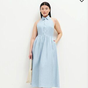 Reformation Linen Backless "Tace" dress